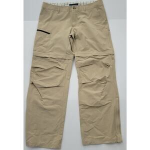 Eastern Mountain Sports Excursion Trail Head Zip Off Khaki Pants Womens 14 R NWT